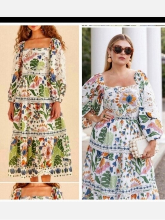 FARM Rio Dresses & Skirts - Farm Rio Summer Garden Mididress